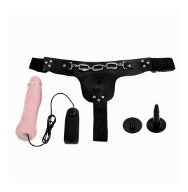 Baile Strap-On Vibrating Dildo Flesh 18.5 cm